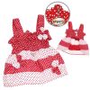 Red & White Polka Dots Sundress with Contrasting Flowers (click product for variations)