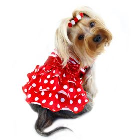 Sparkling Bow Ruffle Layered Dress (click product for variations) (size: XS)