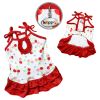 Soft Knit Cotton Cherries Dress w/Shoulder Ties (click product for variations)