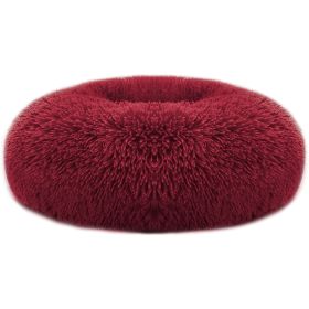 Cozy Nest Dog Bed (Color: Red, size: M)