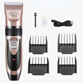 Rechargeable Pet Clippers (Color: Rose Gold)