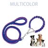 Eight-strand nylon braided dog leash and collar combo