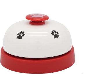 Pet Training Bell with Non Skid Base (Color: Red)