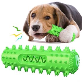 Toothbrush Dog Chew, Tooth Cleaner Rubber Toy (Color: Green)