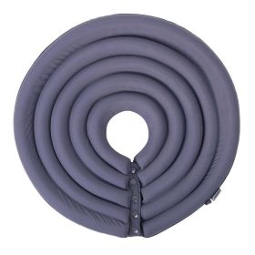 Cat Recovery Collar 8 Colors Pet Neck Cone Adjustable Easy Clean Puppy Kitty Surgery Recovery Collar Anti-bite Cone (Color: Grey, size: M)