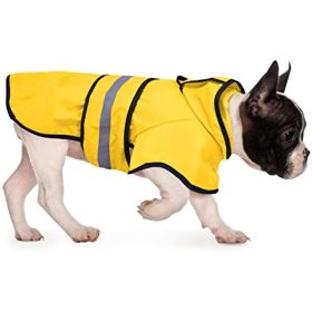 Reflective Dog Raincoat, Hooded Poncho for Small to X-Large Dogs (Color: Clear, size: medium)