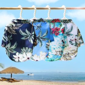 Hawaii Beach clothing for Dog (colour: Pineapple shirt navy, size: S (about 3-5 kg pet))