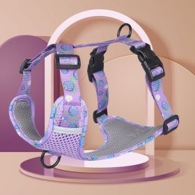 New Style Dog Chest Harness (colour: purple, Specification (L * W): M)
