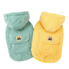 Winter plush corduroy dog coat