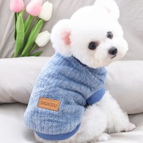 Warm Winter Plush Dog Sweater (Color: Emerald, size: L)