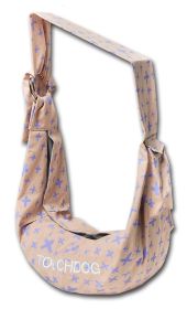 Over-The-Shoulder Travel Sling Pet Carrier (Color: Pink)