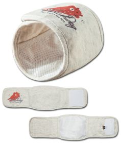 Touchdog Protective Dog Bandage and Calming Compression Sleeve (Color: White, size: small)