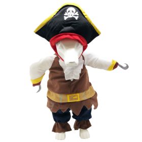 Pirate Dog Costume Uniform (Color: Navy, size: X-Small)