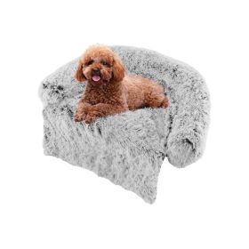 Plush Calming Dog Couch/Bed (Color: Style A, size: S)