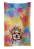 Chihuahua Hippie Dawg Kitchen Towel Dish Cloths Guest Hand Towel Decorative Bathroom Towel for Face,Tea, Dishcloth, Kitchen and Bath
