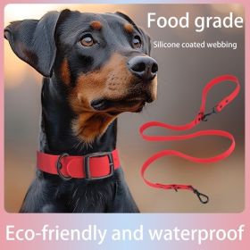 Silicone Collar And Leash Set (Option: S)
