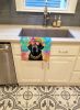 Black Labrador Hippie Dawg Kitchen Towel Dish Cloths Guest Hand Towel Decorative Bathroom Towel for Face,Tea, Dishcloth, Kitchen and Bath