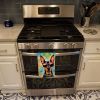 Doberman Pinscher Hippie Dawg Kitchen Towel Dish Cloths Guest Hand Towel Decorative Bathroom Towel for Face,Tea, Dishcloth, Kitchen and Bath