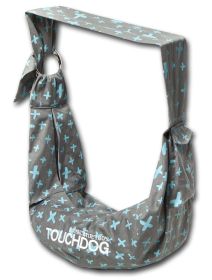 Over-The-Shoulder Travel Sling Pet Carrier (Color: Grey)