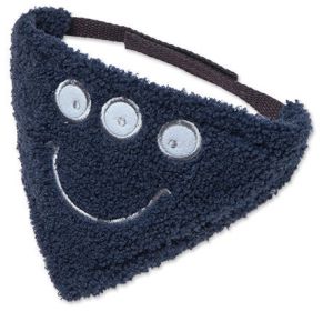 Touchdog 'Dizzy-Eyed' Cotton Velcro Dog Bandana (Color: Navy, size: medium)