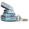 Tough Stitched Embroidered Collar and Leash
