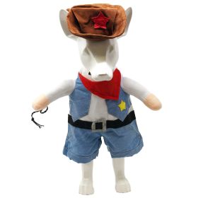 Pet Life 'Rodeo Bones' Cowboy Dog Costume (Color: DENIM BLUE, size: X-Small)