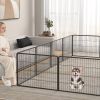 16 Panel 24, 32, or 40 Inches Height Dog Playpen with Lock and Large Door
