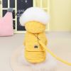 Winter plush corduroy dog coat