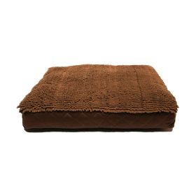 Dirty Dog Rectangle Bed (Color: Brown, size: medium)