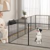 16 Panel 24, 32, or 40 Inches Height Dog Playpen with Lock and Large Door