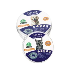 Flea & Tick Collar Dog; 2 Pack; Kills & Repels Fleas and Ticks; Adjustable length (colour: Black - cans, size: Cat - Length 39cm)