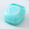 Bathroom Puppy Big Dog Bath Massage Glove Brush Soft Safety Silicone