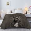 Grey Great Dane Flannel Throw Blanket for Women Girls Kids Soft Warm Dog Fleece Blanket Cute Animal Pet Blanket for Dog Lovers Home Decor