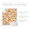 Pomeranian Pattern Fleece Blanket Girls Pink Sherpa Blanket Cute Dog Animal Lightweight Warm Cozy Bed or Couch Throw