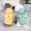 Winter plush corduroy dog coat