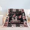 Boston Terrier Blanket for Dog Lovers, Plush Fleece Throw - Super Soft Cozy Frenchie Dog Blankets for Women