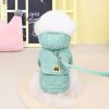 Winter plush corduroy dog coat