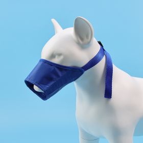 2pcs Adjustable Mouth Muzzle (Specifications: 6 # mouth circumference 22cm, colour: Blue)