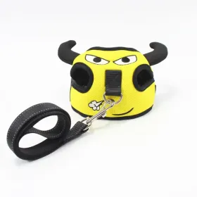 Dog Harness Set with or without Leash (colour: Calf+traction rope, Specification (L * W): M)