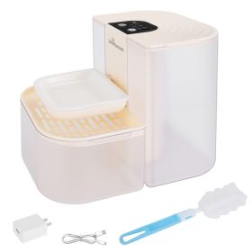 1.2 Gallon Cordless, Rechargeable Dog Water Fountain (Option: White)