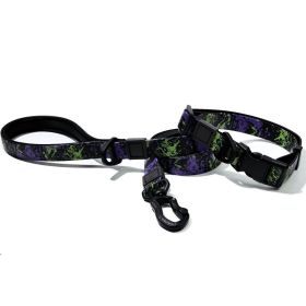Camouflage Embossed Pet Leash (Option: Purple-15mm)