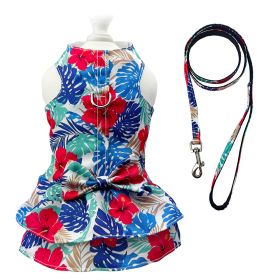 Hawaiian Harness Dress with Matching Leash (size: M)